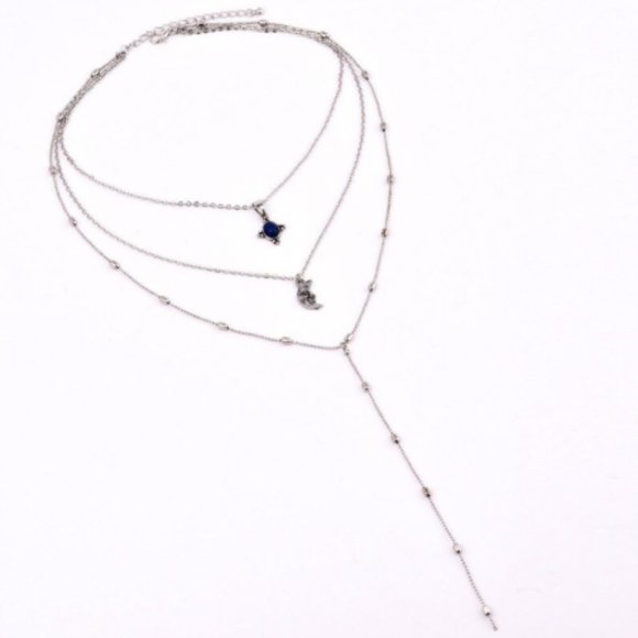 Silver Boho Moon Stars Strength Pendant #10000114 - Picture 3 of 4